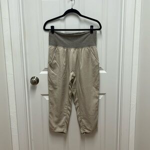Lululemon Cropped Wide Leg‎ Striped Wide Band Athletic Pant